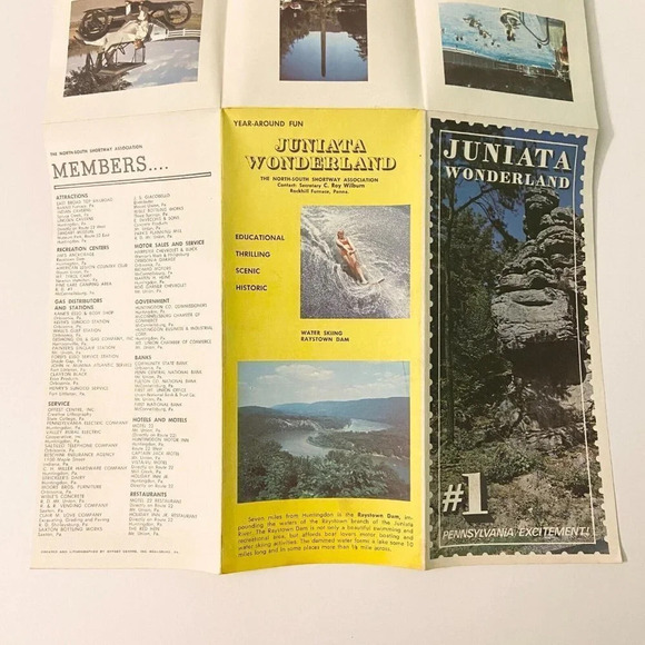 Vintage Juniata Wonderland Pennsylvania Travel Brochure Souvenir - Picture 7 of 9